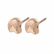 Cymbal ™ Pendientes metálicos DQ - Polykarpos para Matubo Ginko - Oro rosado